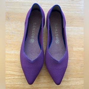 Rothy’s The Point Violet Purple flats